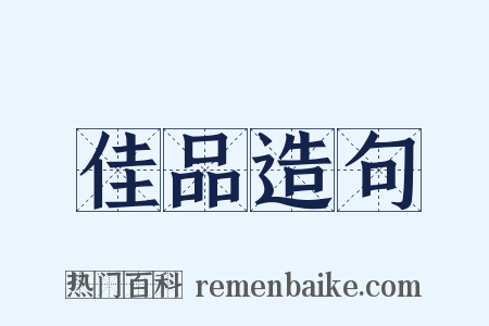 佳品造句是什么意思的图片